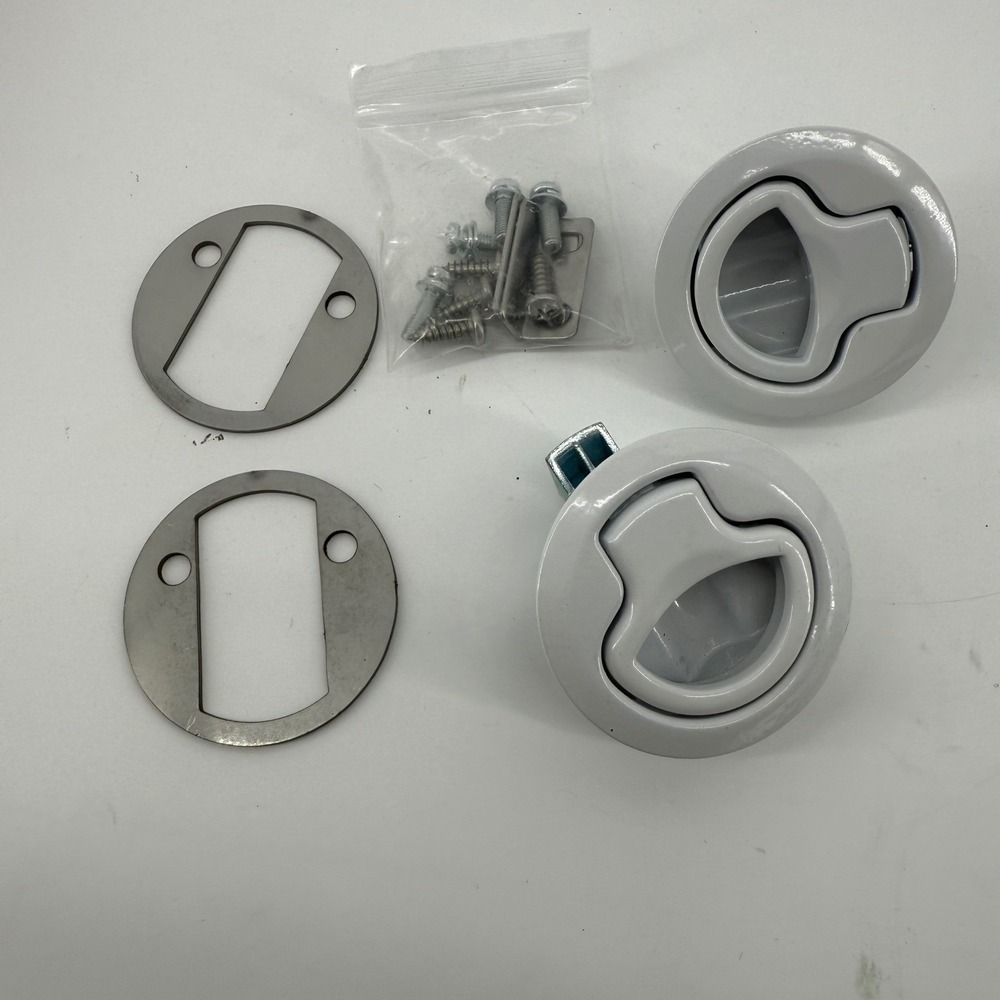 2 Pack Boat Slam Latch 2" RV Camper Boat White New Marine Hardware